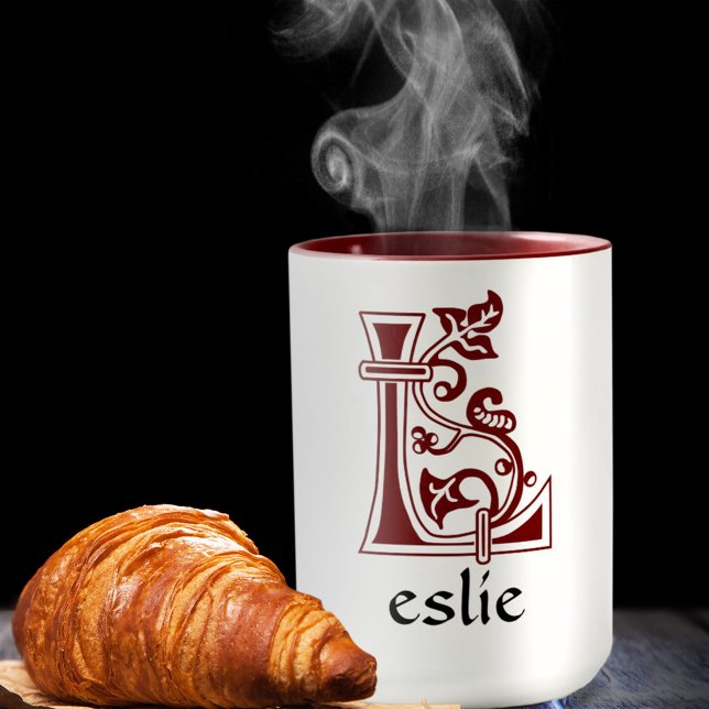 Medieval Botanical Decorative Capital L Tasse (Von Creator hochgeladen)