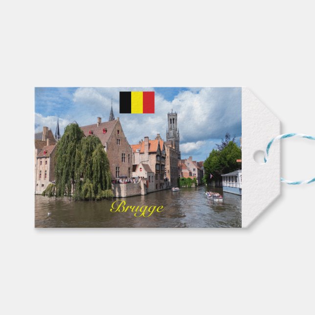 Medieval Brugge - Pro Foto Geschenkanhänger (Vorderseite (Horizontal))