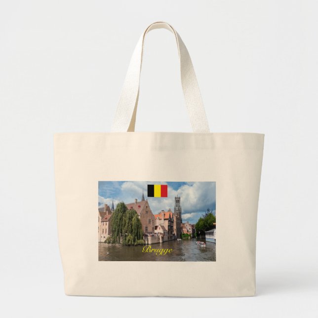 Medieval Brugge - Pro Foto Jumbo Stoffbeutel (Vorne)