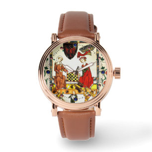 MEDIEVAL CHESS PLAYERS IM GERICHTSHOF ARMBANDUHR