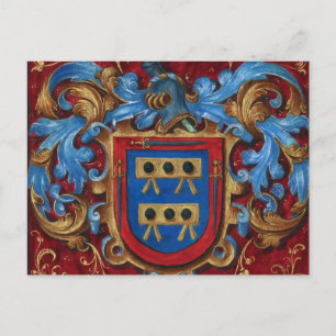 Medieval Coat of Arms Postkarte