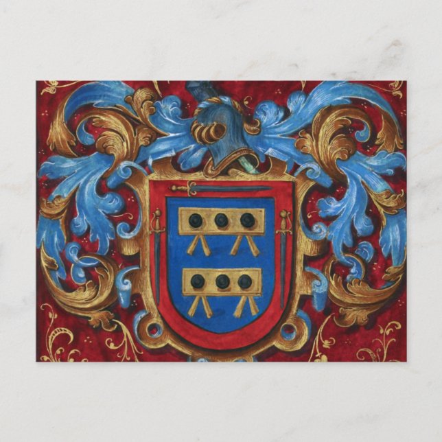 Medieval Coat of Arms Postkarte (Vorderseite)