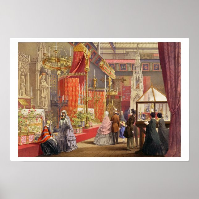 Medieval Court, designed by Pugin, Plattform 40 fr Poster (Vorne)