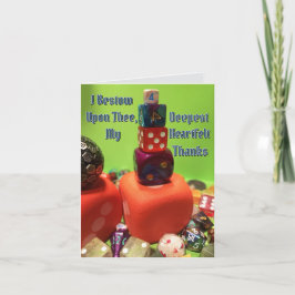 Medieval Dice Dankeschön-Karte Dankeskarte