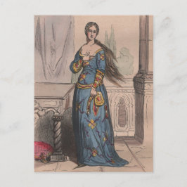 Medieval French Costume Under Charles VI  Postkarte