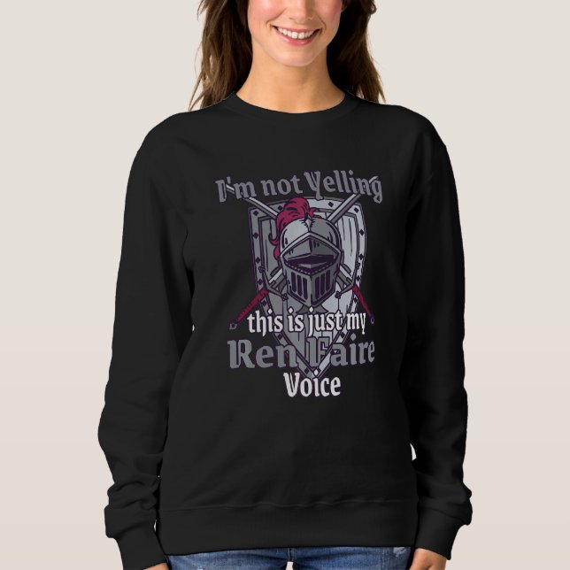 medieval funny Ren faire costume renaissance festi Sweatshirt (Vorderseite)