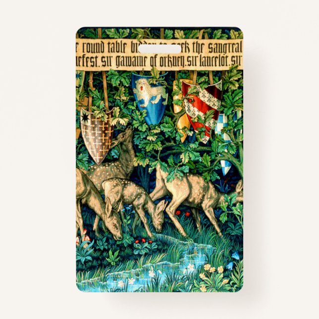 Medieval King Arthur William Morris Ausweis (Vorderseite)
