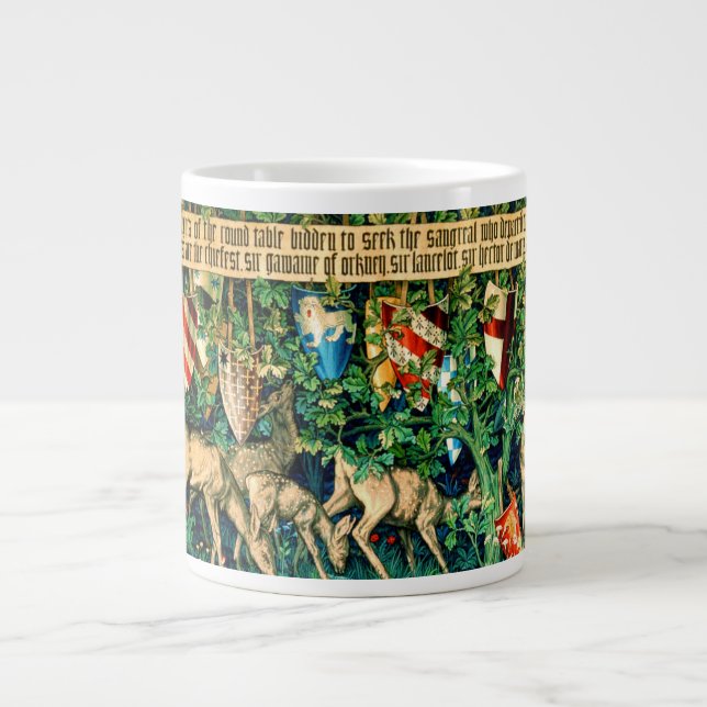 Medieval King Arthur William Morris Jumbo-Tasse (Vorderseite)