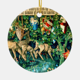 Medieval King Arthur William Morris Keramik Ornament