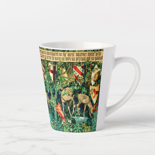 Medieval King Arthur William Morris Milchtasse (Rechts)