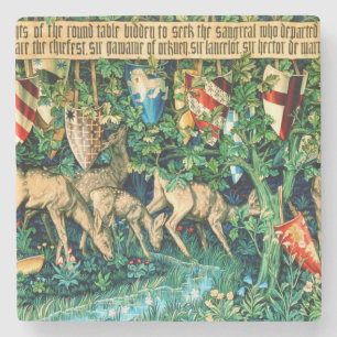 Medieval King Arthur William Morris Steinuntersetzer