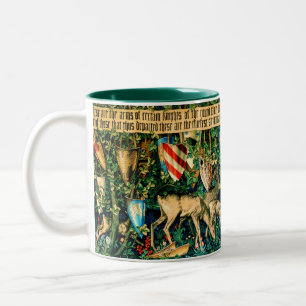 Medieval King Arthur William Morris Zweifarbige Tasse