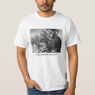 Medieval Knights Jousting Horses Art T-Shirt