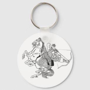medieval Mongol warrior Keychain Schlüsselanhänger