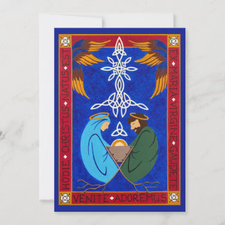 Medieval Nativity Christmas Card Feiertagskarte