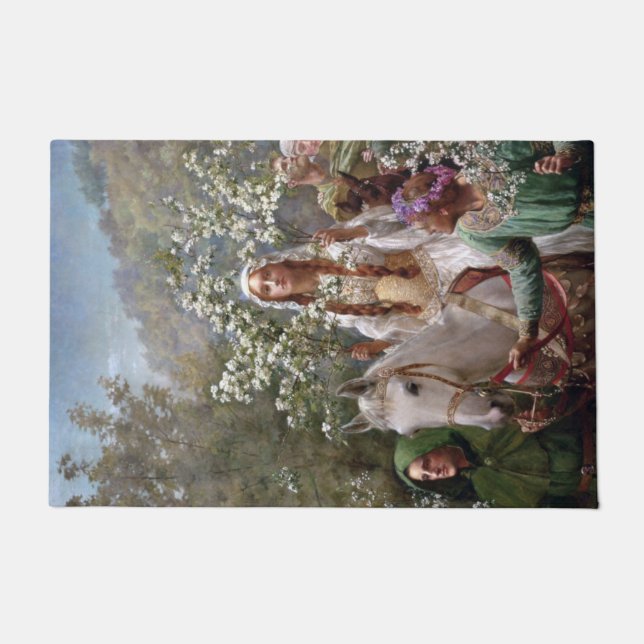Medieval Queen Guinevere (by John Collier) Fußmatte (Vorderseite)