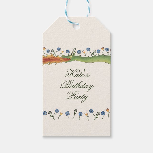 Medieval Ren Faire dragon Geschenkanhänger (Vorderseite)