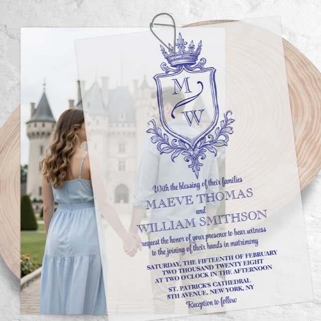Medieval Royal Crest Monogram Wedding Overlay (Von Creator hochgeladen)