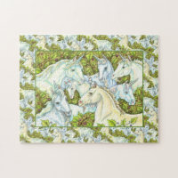 MEDIEVAL UNICORN HERDE, PFERDE, STALLION Fantasy