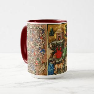MEDIEVALISIERTE WEINHALBUNG HARVEST Antique Grapev Tasse
