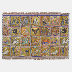 MEDIEVENT BESTIARY, FANTASTISCHE TIERE, GOLD ROT B DECKE