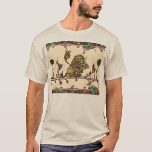 MEDIEVENT BESTIARY MAKING MUSIC Violinist Lion,Har T-Shirt