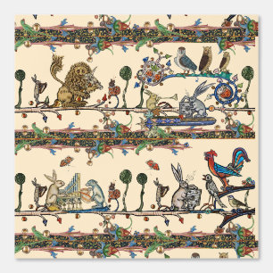 MEDIEVENT BESTIARY MAKING MUSIC Violinist Lion,Har Tapete