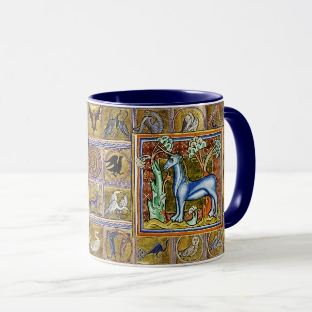MEDIEVENT BESTIARY, UNICORN,FANTASTISCHE TIERE TASSE (VorderseiteRechts)