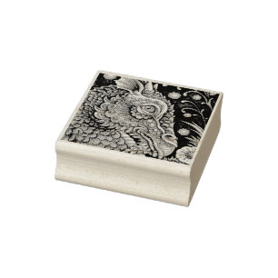MEDIEVENT DRAGON FANTASY RUBBER BRIEFMARKE Nah Gummistempel