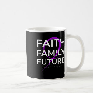 Medikamentenüberdosierung Bewusstsein Lila Ribbon  Kaffeetasse