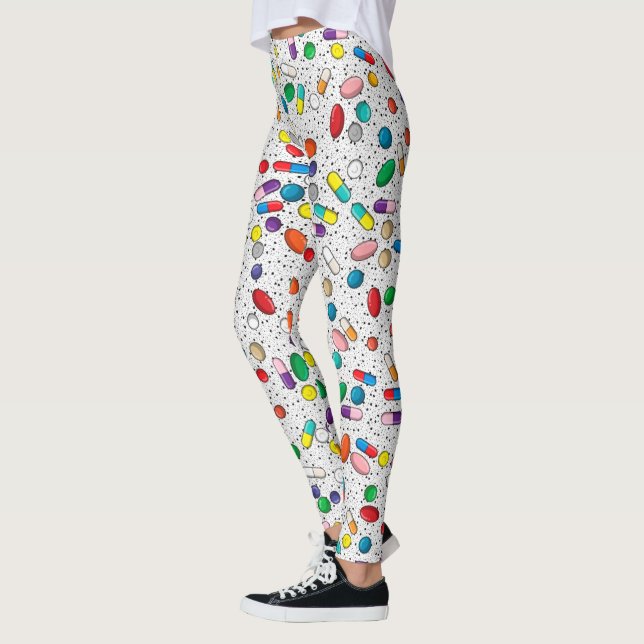 Medikation Krankenpflege Ärztliche Pille Design Leggings (Links)