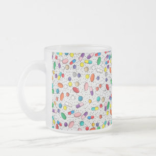 Medikation Krankenpflege Ärztliche Pille Design Mattglastasse