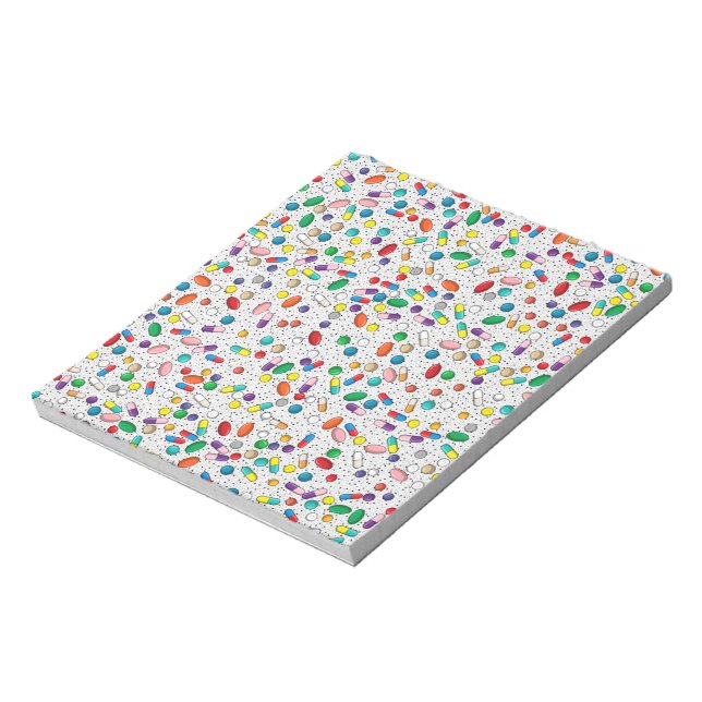 Medikation Nurse Pharmacy Doctor Pill Design Notizblock (Rotiert)