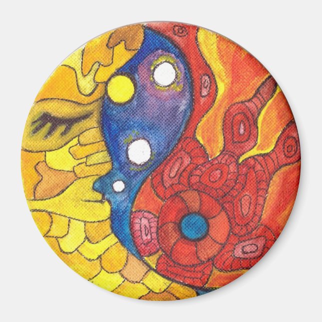 Medilludesign Moon Sun Magnet (Vorne)