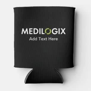 MEDILOGIX kann Text für das weiße Logo färben Dosenkühler