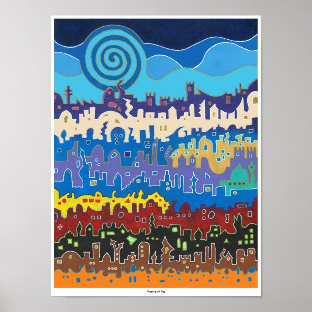 Medina of Fez - Print - Original Size Poster (Vorne)