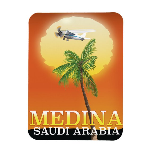 Medina Saudi Arabia Reiseplakat Magnet (Vertikal)