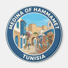 Medina von Hammamet Tunesien Magnet