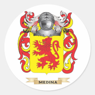 Medina-Wappen (Familienwappen) Runder Aufkleber