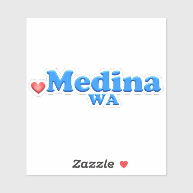Medina Washington Aufkleber (Blatt)