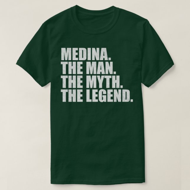 MedinaMedina Familienname Medina Nachname Medina N T-Shirt (Design vorne)