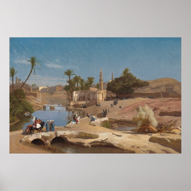 Medinet El-Fayoum - Jean-Léon Gérôme Fine Art Poster (Vorne)