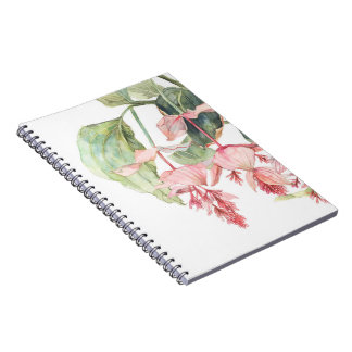 Medinilla Watercolor Illustration Notebook Notizblock