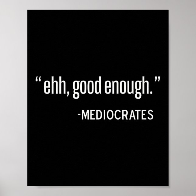 Mediocrates Funny Philosopher, Philosophieziffer P Poster (Vorne)