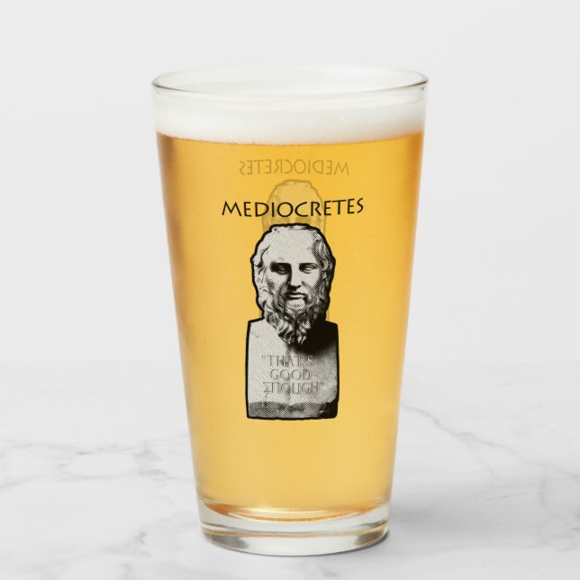 Mediokrete (Philosoph des Mittelalters) Glas (Vorne (Gefüllt))