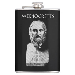Mediokretes (Philosoph des Mittelalters) Flachmann