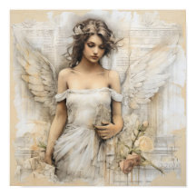 Mediromantische Leinwand in Mixed mit einem wunder