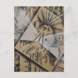 Meditation - Abstrakt von Gene Foltuz Mini Print Postkarte