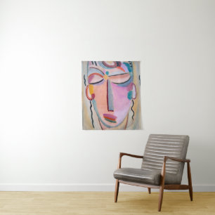 Meditation Alexej von Jawlensky Figürliche Kunst Wandteppich