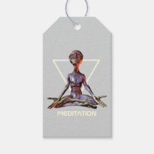 Meditation. Alien in ruhiger Pose